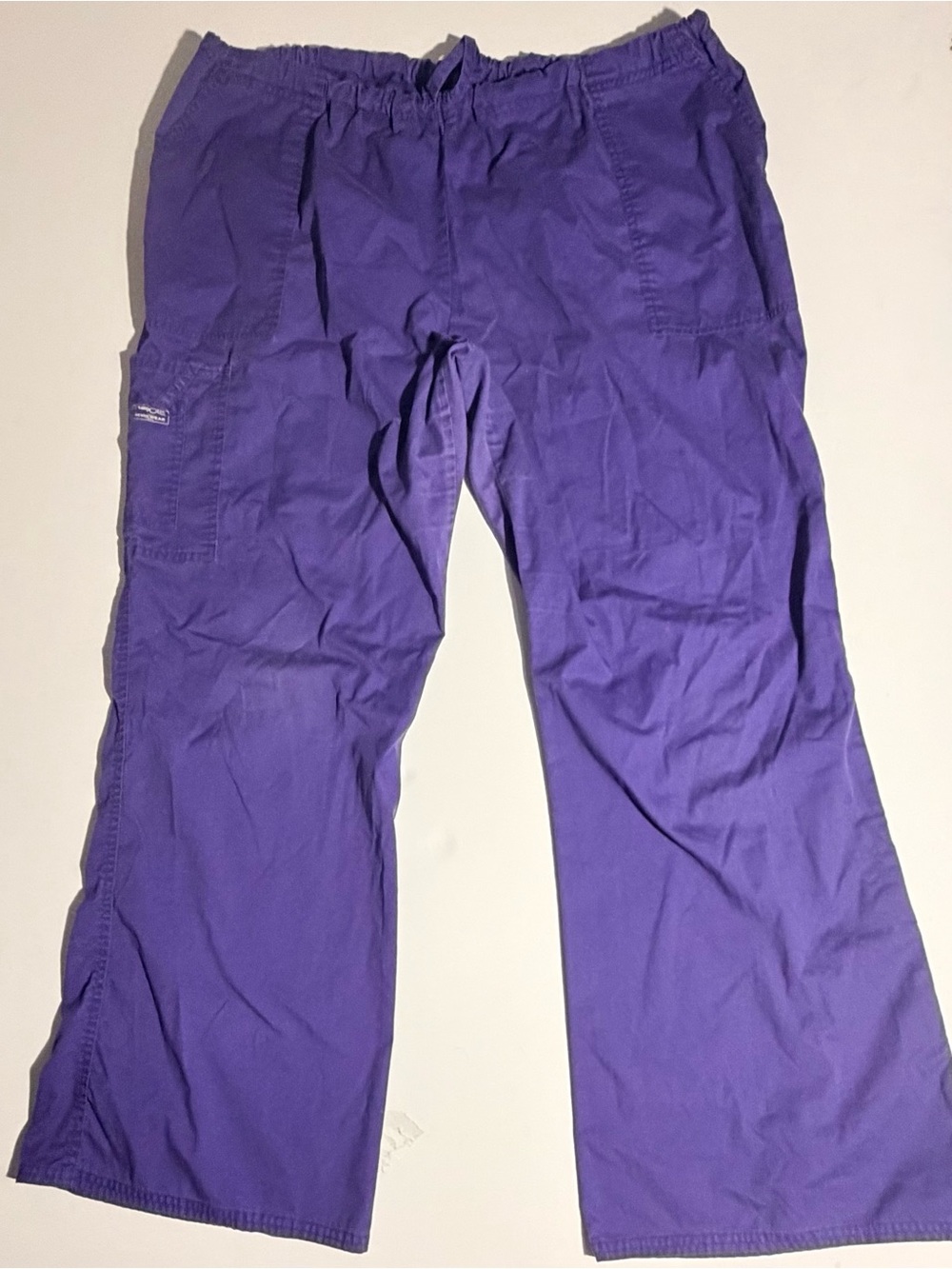 Cherokee Scrub Wide Leg Pants in Purple